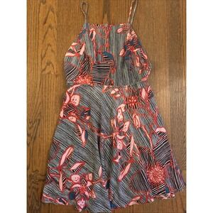Free People Spaghetti Strap Mini Dress Tropical‎ Dress Size 6